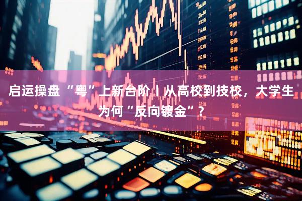 启运操盘 “粤”上新台阶丨从高校到技校，大学生为何“反向镀金”？